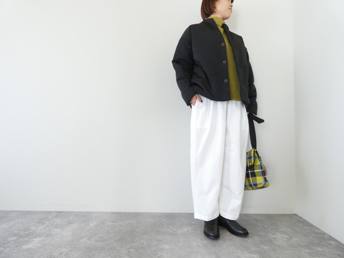 NARU リコンフィータフタキーネックパデットジャケット(674106) NARU リコンフィータフタキーネックパデットジャケット(674106)