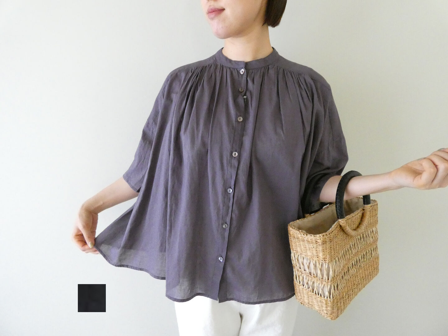 Brocante(ブロカント) インドボイルシスフロンセシャツ(36-356X) Brocante(ブロカント) インドボイルシスフロンセシャツ(36-356X)