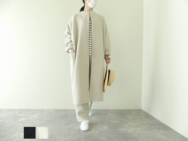 evam eva(エヴァムエヴァ) press wool long coat(E223K101) | SPACE MOO