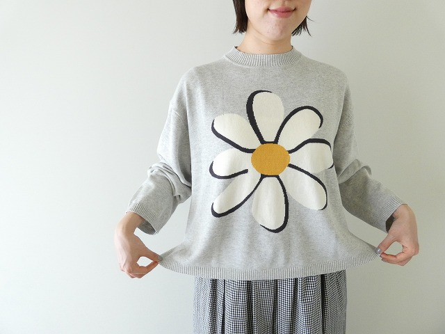 maomade(マオメイド) やわらかコットンBIG DAISYインターシャプルオーバー(541129) maomade(マオメイド) やわらかコットンBIG DAISYインターシャプルオーバー(541129)