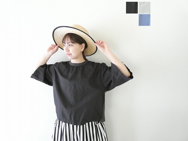 prit(プリット) サイロプレミアム×ブロード切替5分袖ビッグスリーブT(91637) prit(プリット) サイロプレミアム×ブロード切替5分袖ビッグスリーブT(91637)