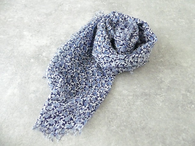 OLD BLUE GAUZE SHAWLの商品画像1