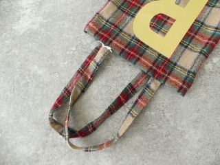 WOOL TARTAN CHECK TOTE BAGの商品画像14