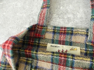 WOOL TARTAN CHECK TOTE BAGの商品画像16